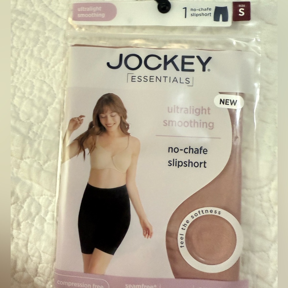 NWT Size Small for Jockey Essentials  No-Chafe Slipshort in Mauve